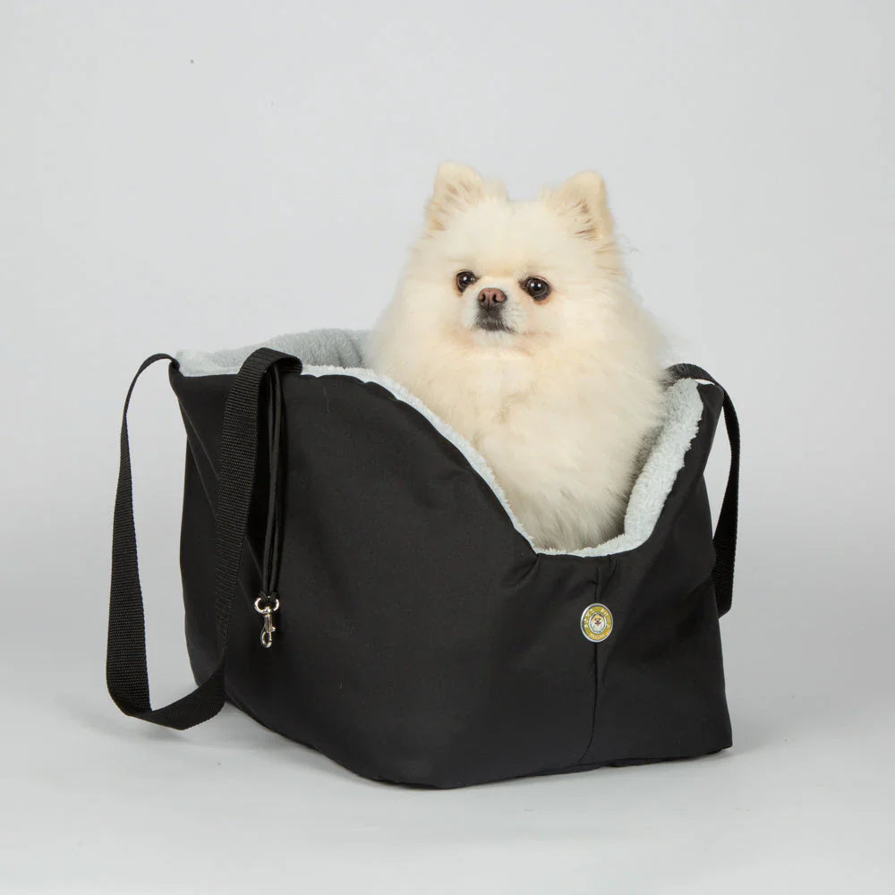 Luxury Bear Black & Blue Pet Carrier