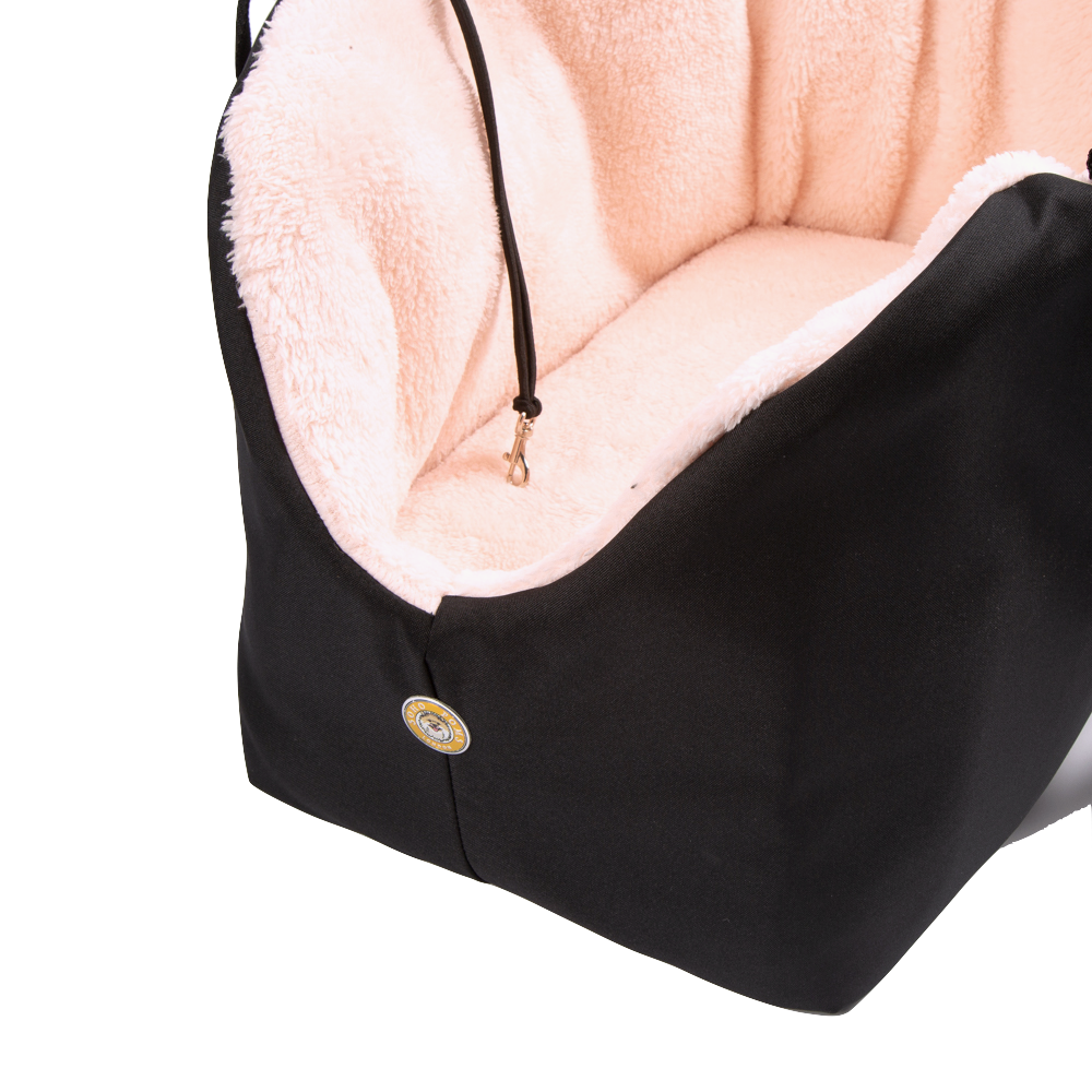 Luxury Bear Black & Pink Pet Carrier