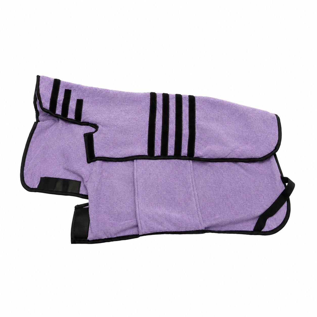 Soho Poms Wraparound Pet Bath Towel - Purple