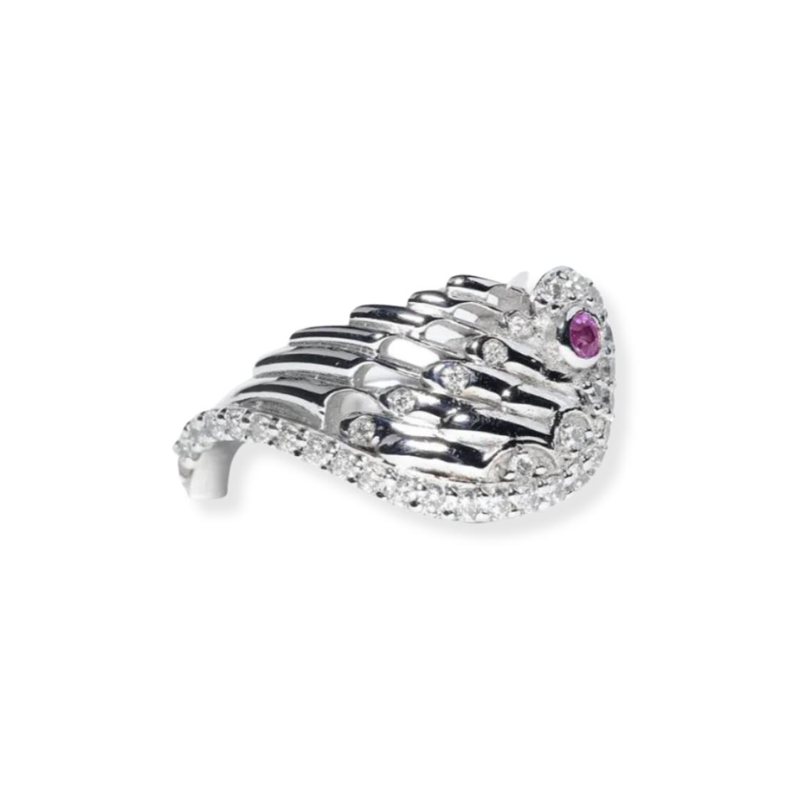 Bague 'Couple' Argent et Saphir