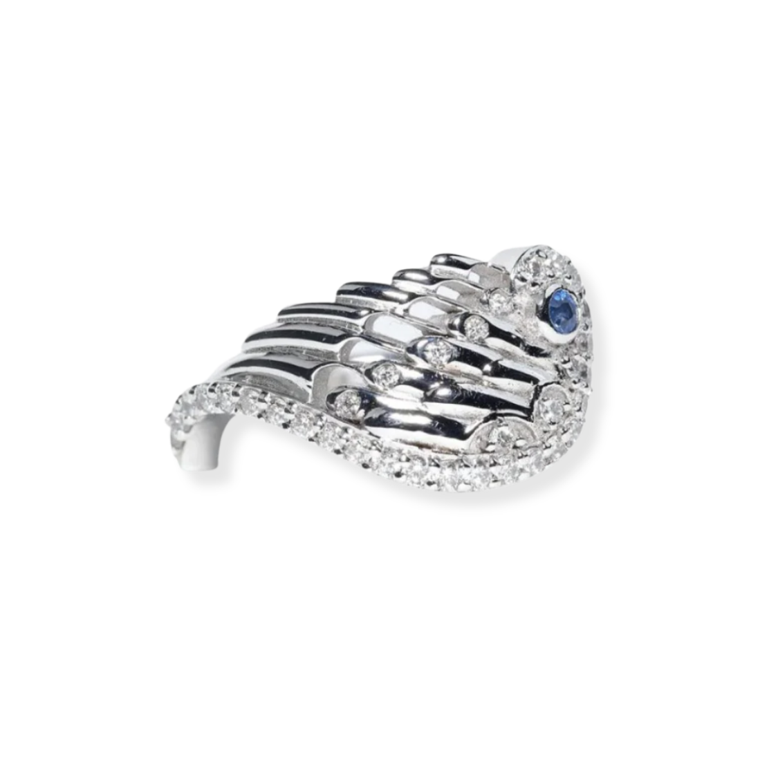Bague 'Couple' Argent et Saphir