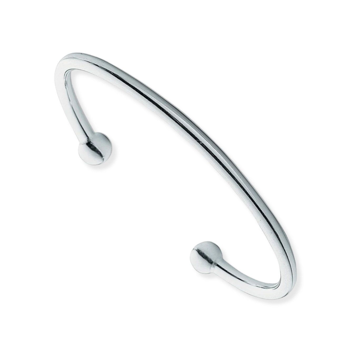 Silver 4mm Torgue Bangle