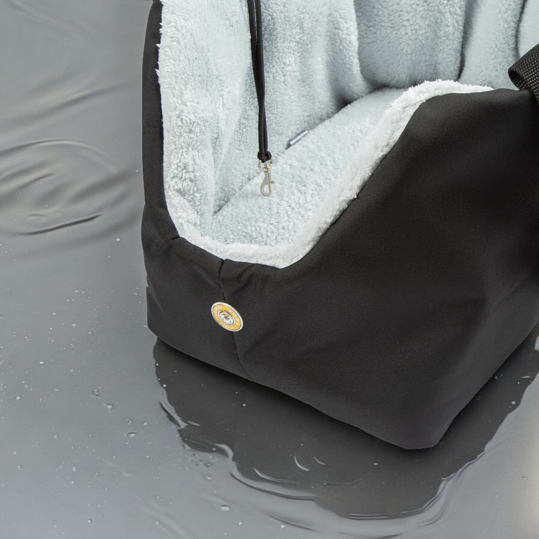 Luxury Bear Black & Blue Pet Carrier