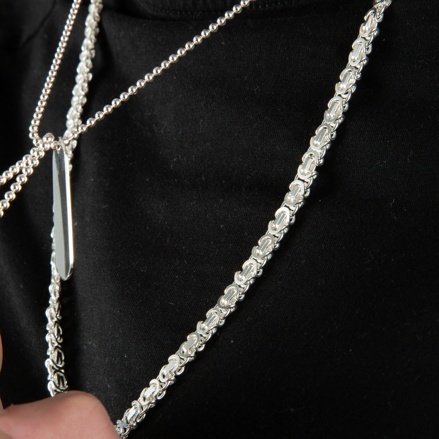 Silver 6mm Byzantine Chain