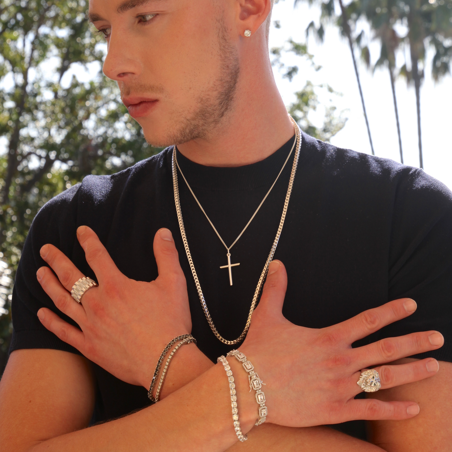Silver 3.9mm Solid Franco Chain