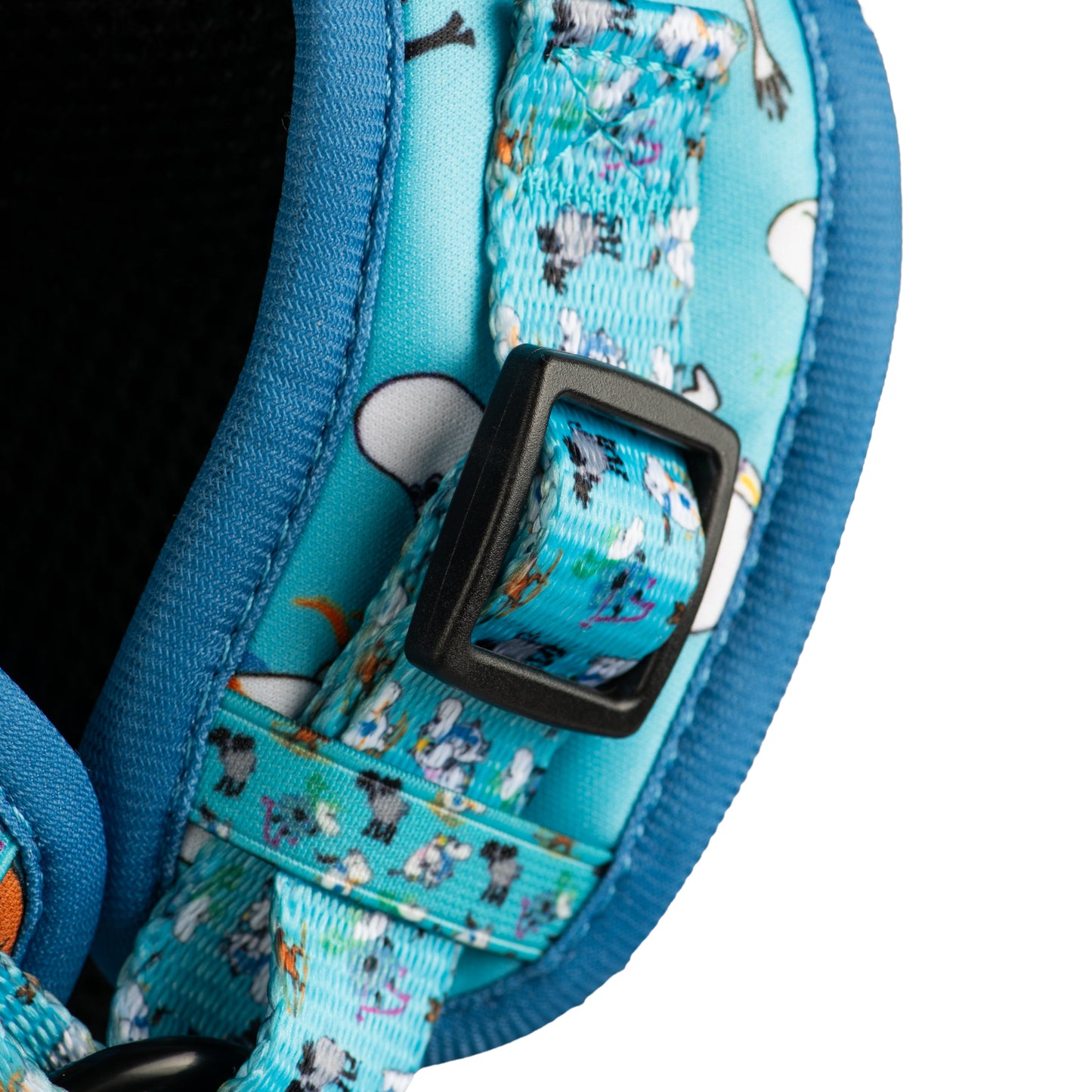 Harnais rembourré pour chiens Moomins Blue Holiday par Soho Poms