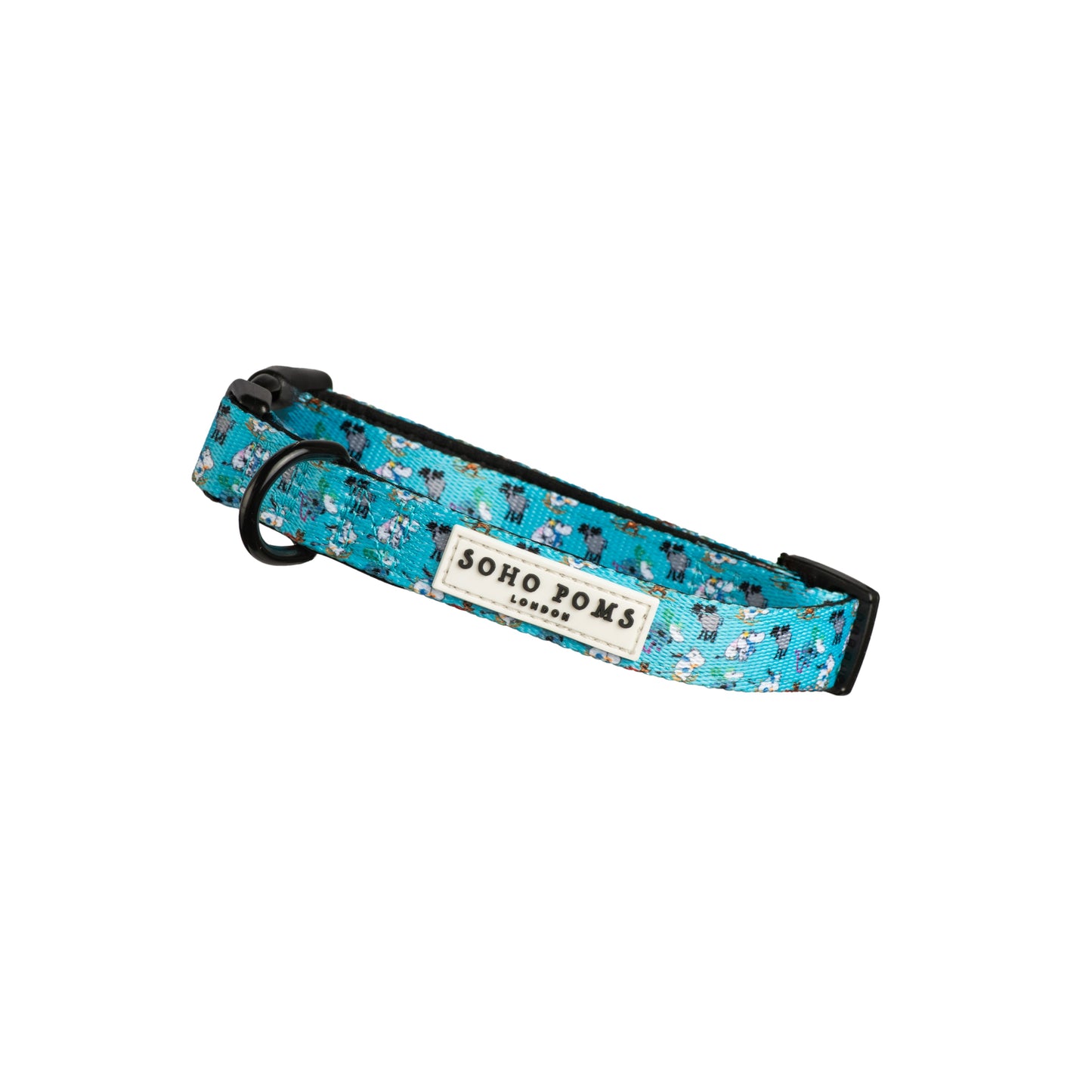 Collier rembourré pour chiens Moomins Blue Holiday par Soho Poms