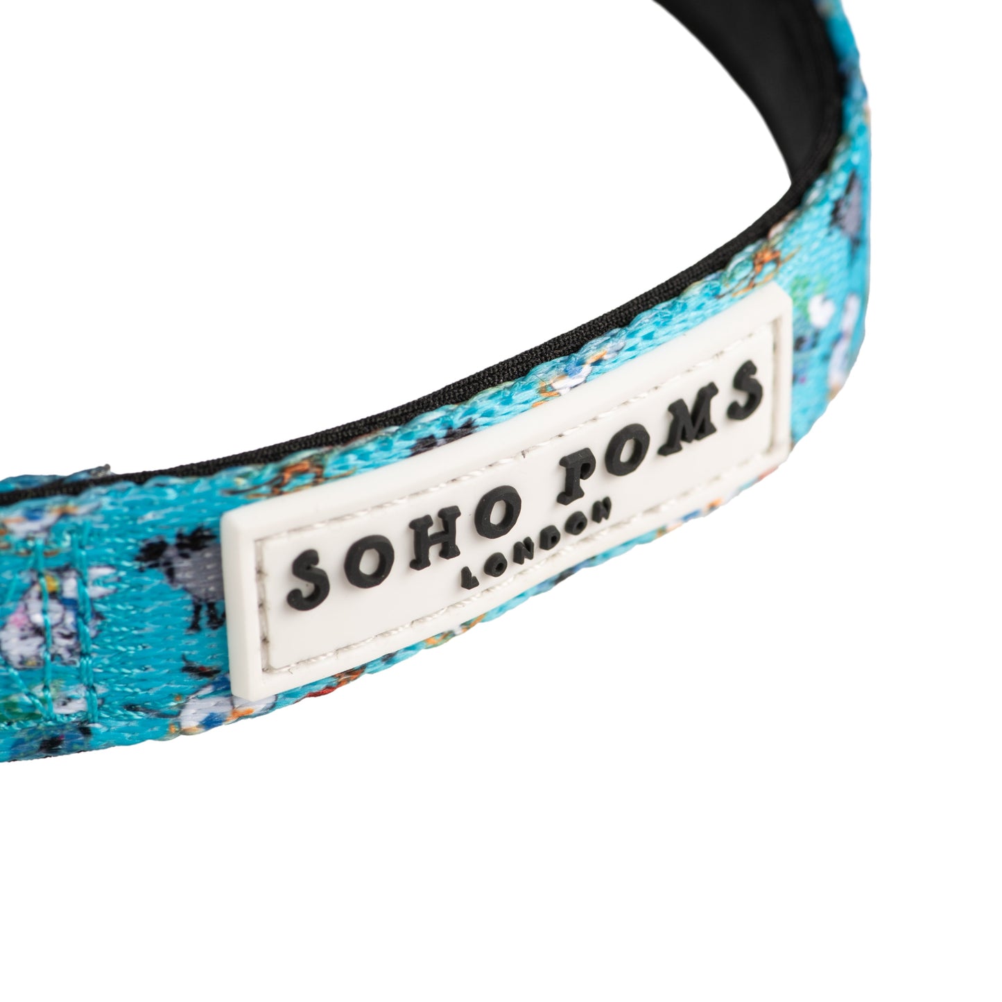 Collier rembourré pour chiens Moomins Blue Holiday par Soho Poms