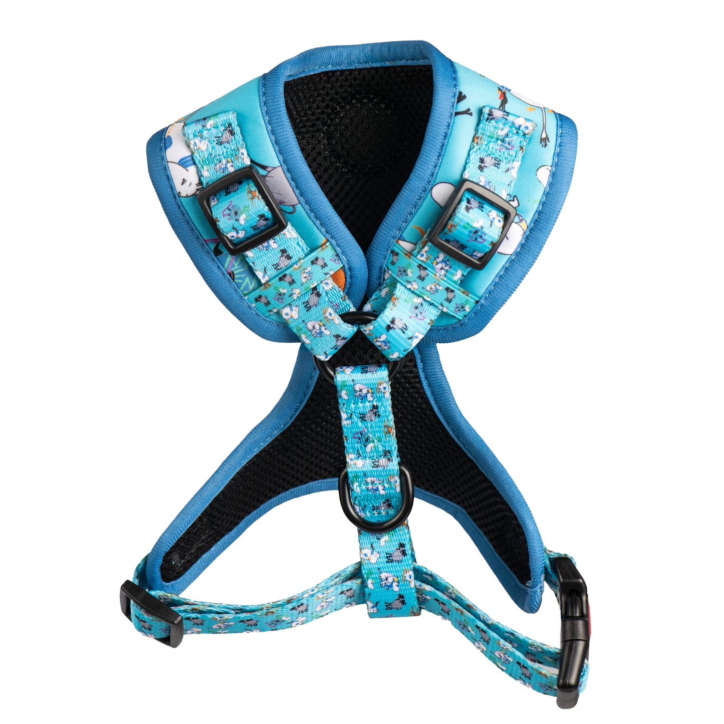 Harnais rembourré pour chiens Moomins Blue Holiday par Soho Poms