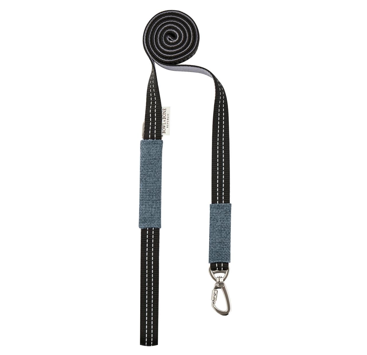 Soho Poms x Bowl & Bone Republic Dog Lead - Tailors Grey