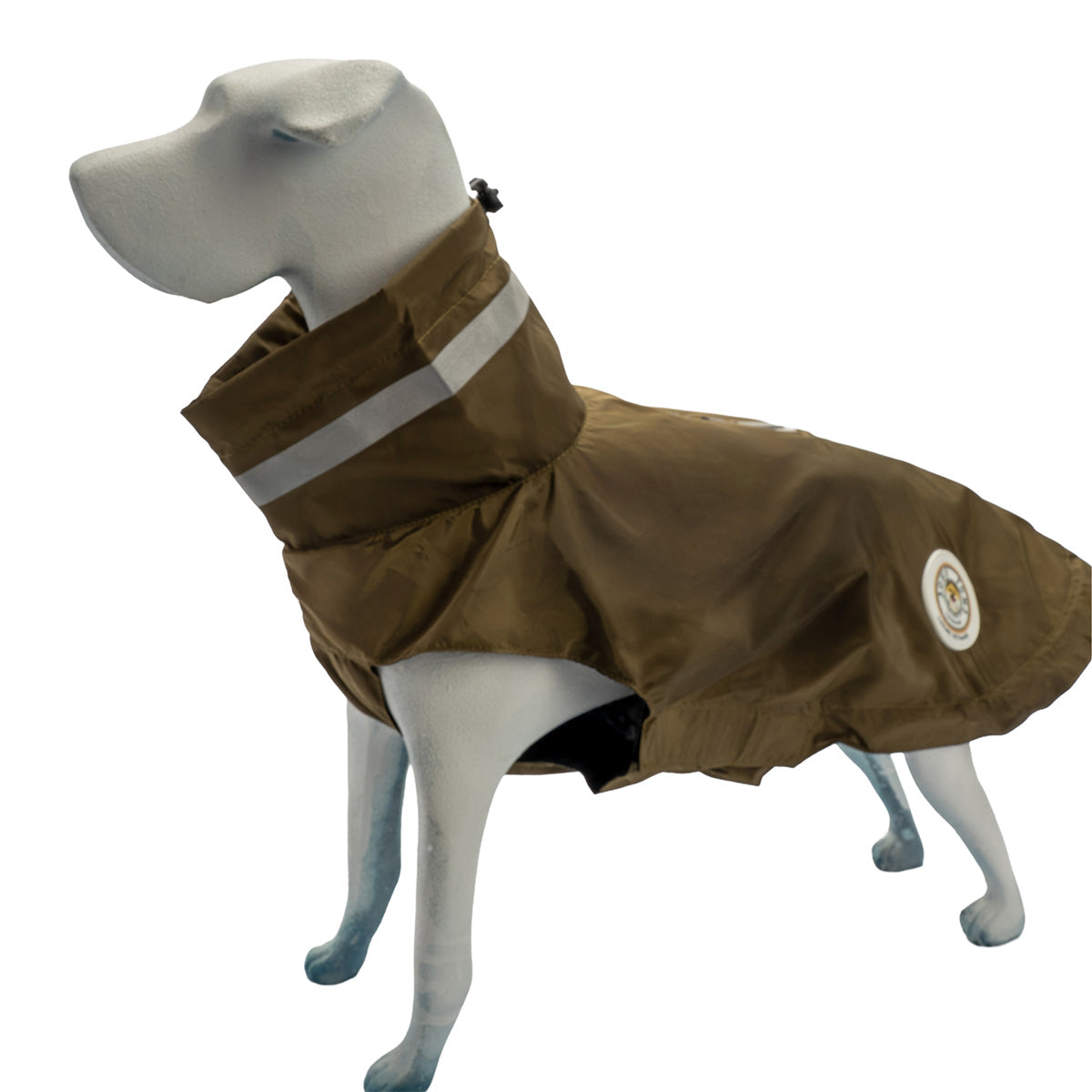 Soho Poms Lightweight Waterproof Rain Jacket - Khaki Green