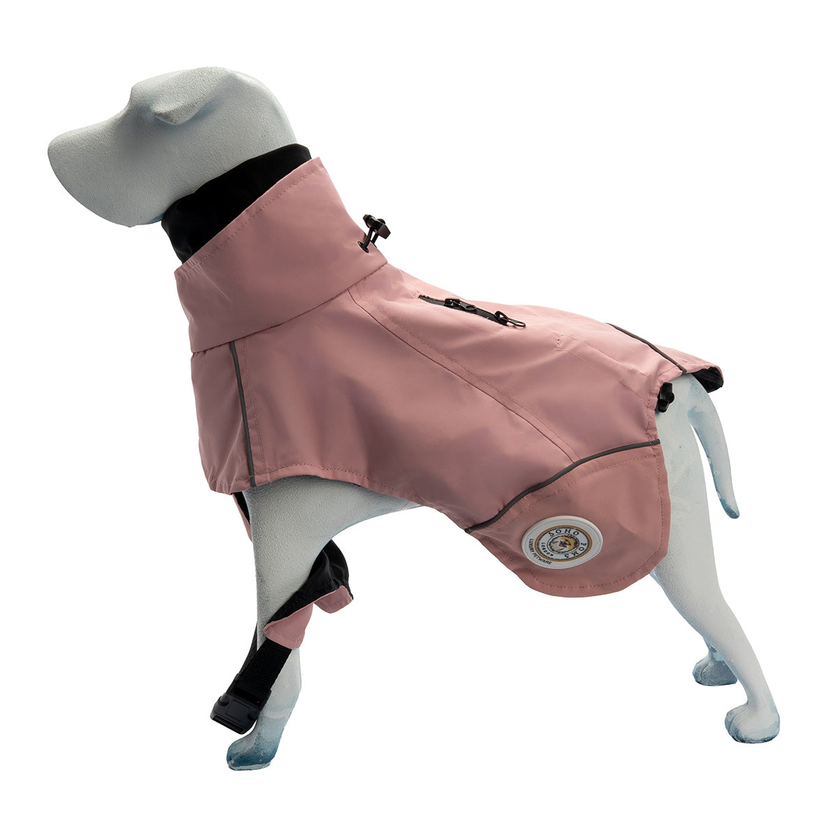 Soho Poms Waterproof Rain Jacket - Soft Pink