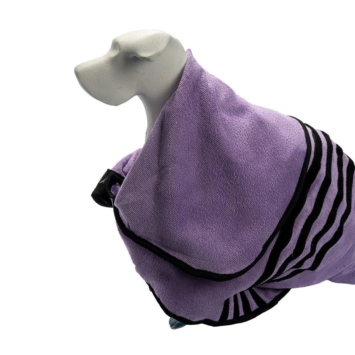 Soho Poms Wraparound Pet Bath Towel - Purple