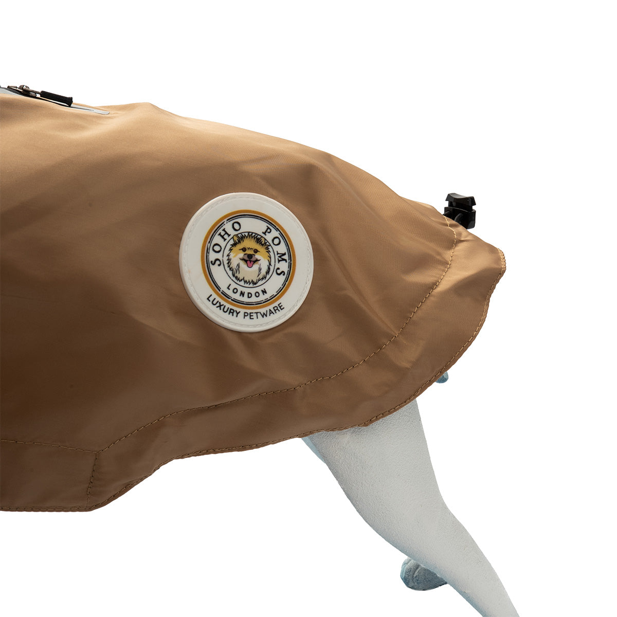 Soho Poms Lightweight Waterproof Rain Jacket - Sand