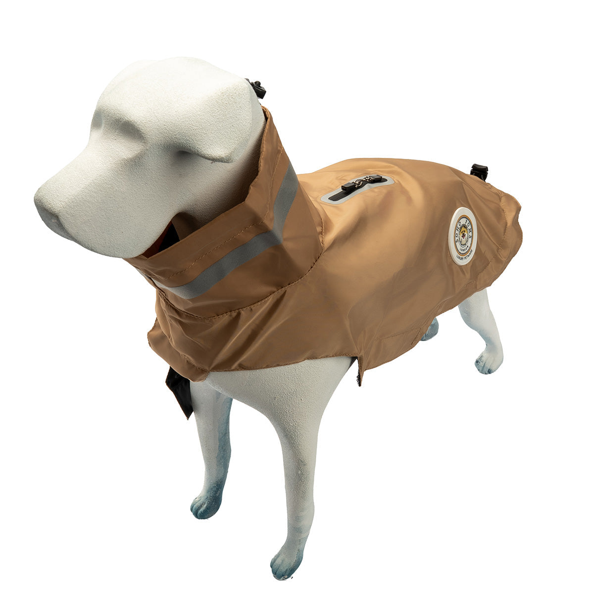 Soho Poms Lightweight Waterproof Rain Jacket - Sand