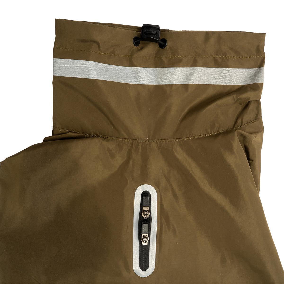 Soho Poms Lightweight Waterproof Rain Jacket - Khaki Green