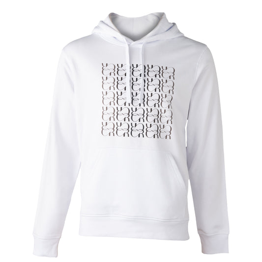 Clement Rudnicki Sweat à Capuche Blanc Décoloré à Monogramme