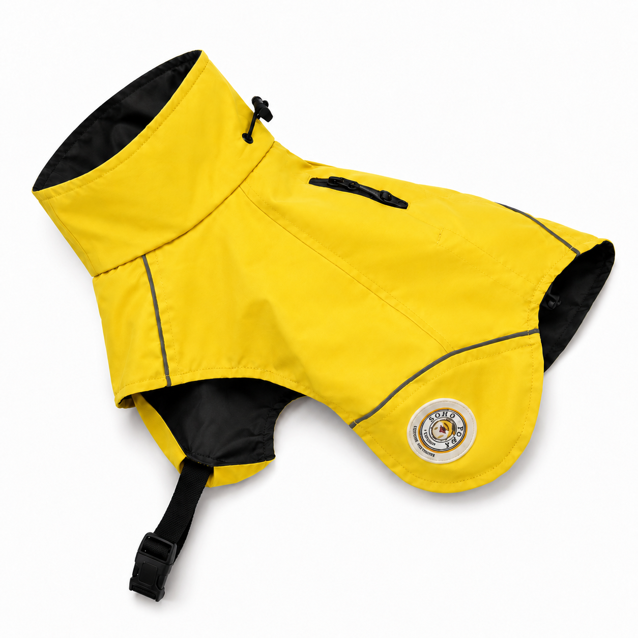 Soho Poms Waterproof Rain Jacket - Vivid Yellow