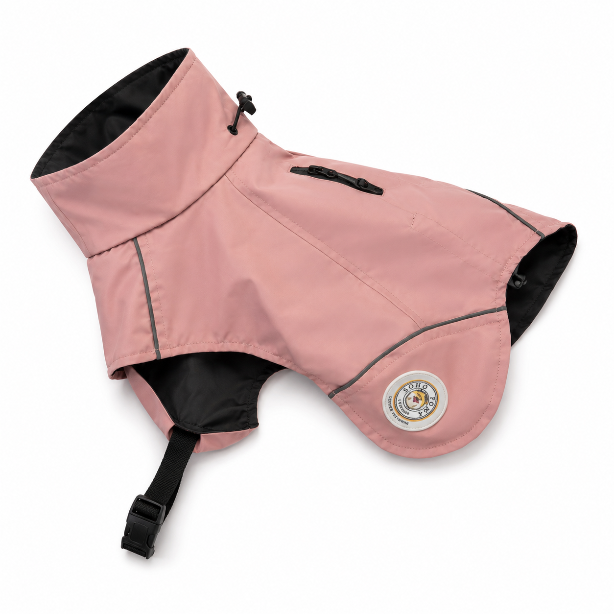 Soho Poms Waterproof Rain Jacket - Soft Pink