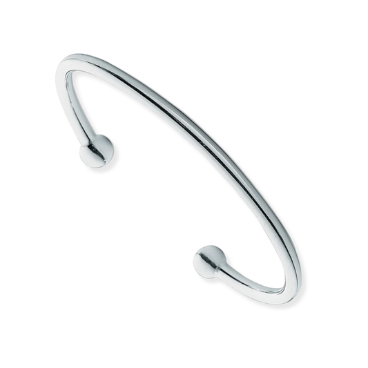 Silver 4mm Torgue Bangle