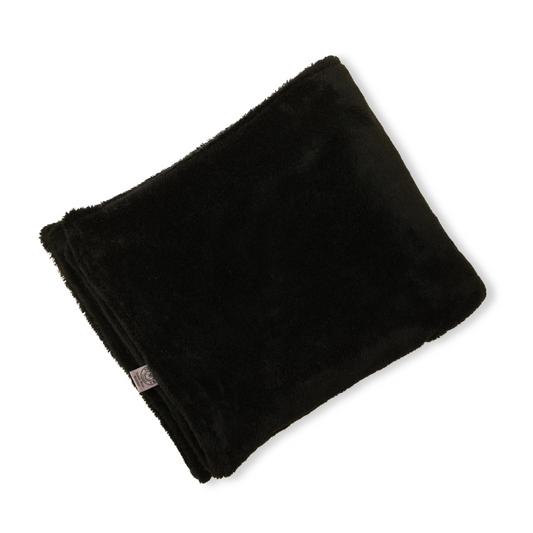 Teddy Bear Black Dog Blanket by Soho Poms