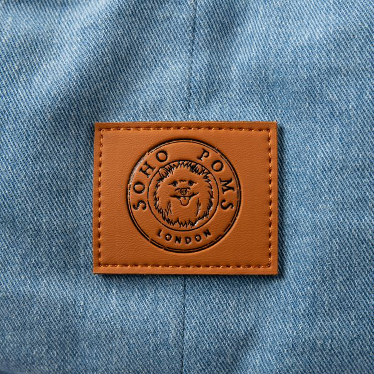 Soho Poms Luxury Frith Denim Dog Carrier - Vintage Wash