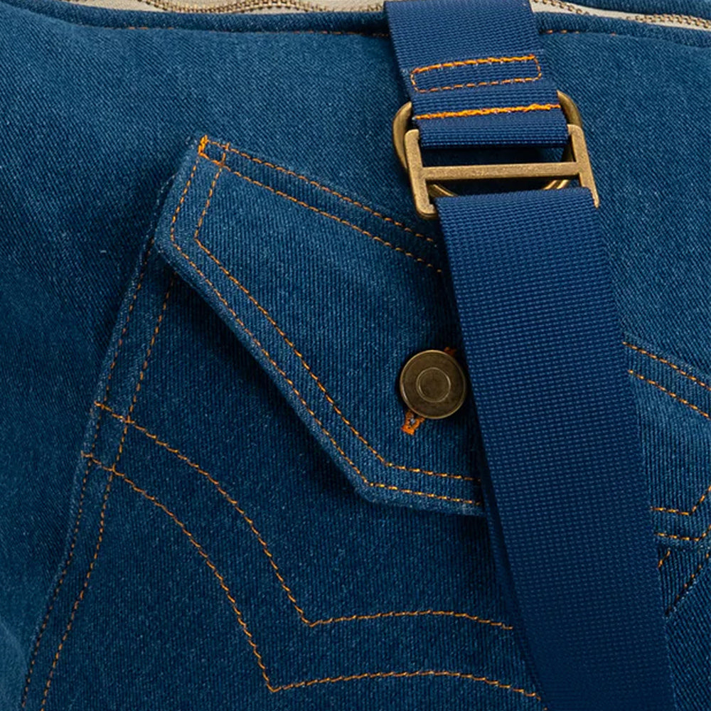 Soho Poms Luxury Frith Denim Dog Carrier - Classic Rinse