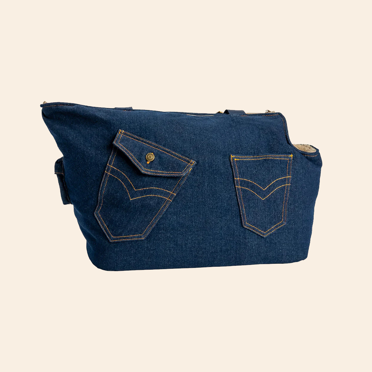 Soho Poms Luxury Frith Denim Dog Carrier - Urban Edge